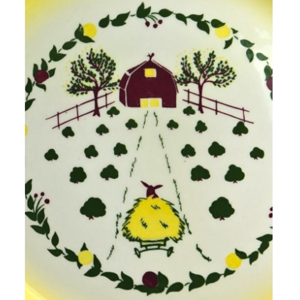 Brock of California | 2 California Farmhouse Yellow Plates | Size 11 inches